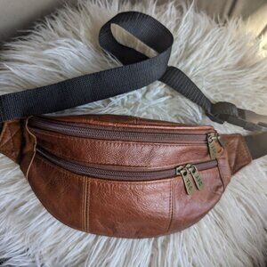 Handsome Classy Unisex A.P.C. Brown Leather Belt Bag
